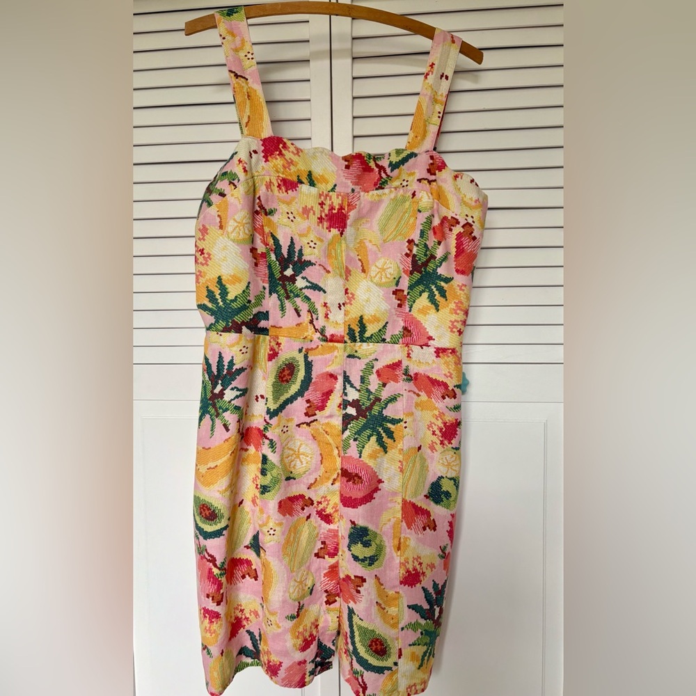 Farm Rio Floral Patterned Sleeveless Dress